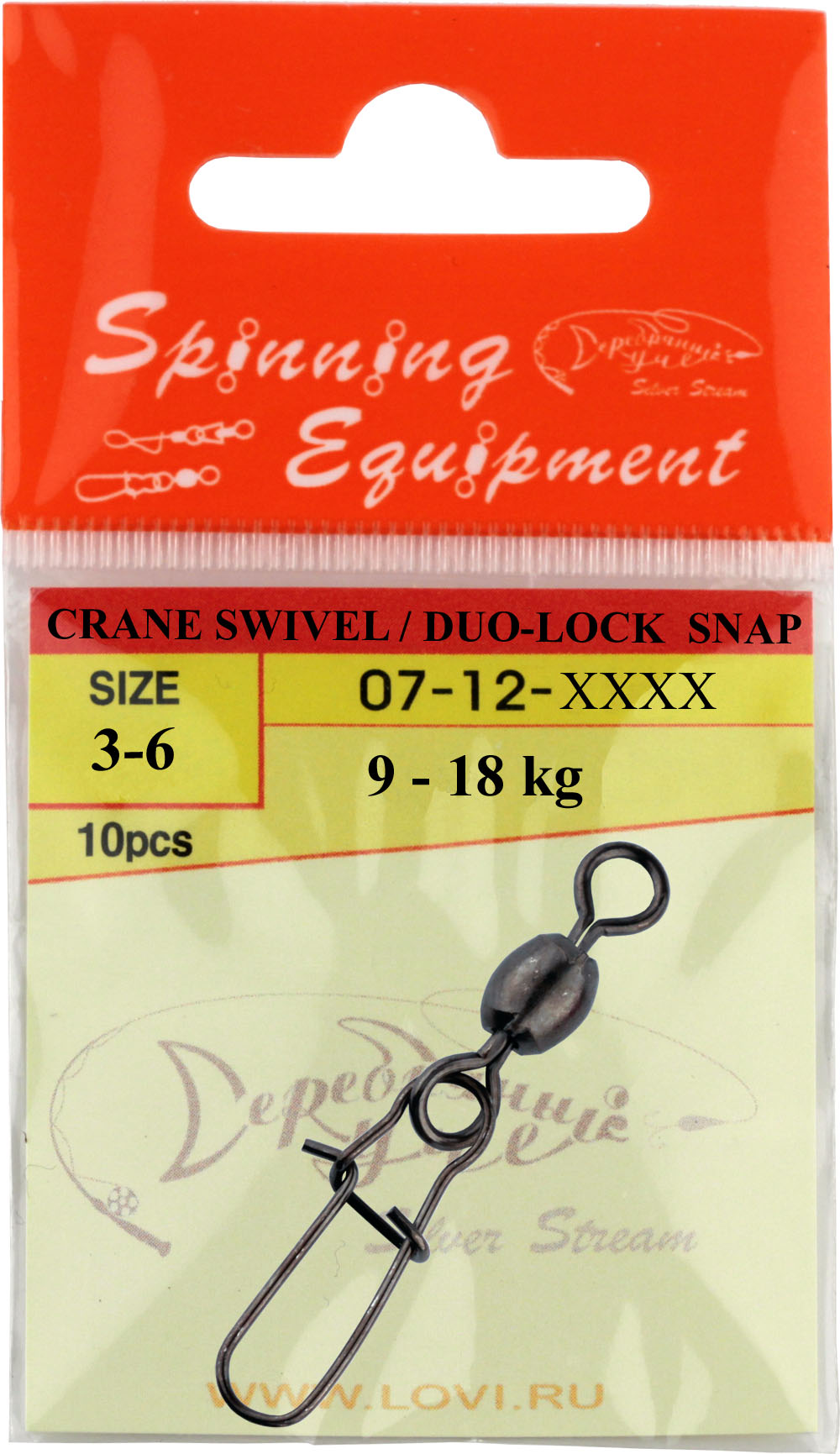 Вертлюжок с застёжкой CRANE SWIVEL / DUO-LOCK SNAP